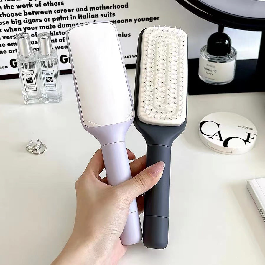 4 In 1 Self Cleaning Anti-Static Massage Hair Brush - Detangling & Scalp Massage Comb